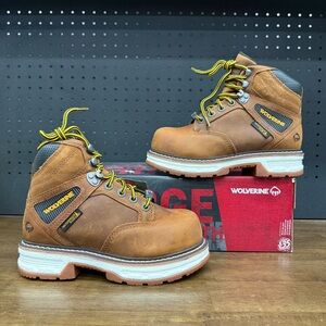 Wolverine Brown Lace Up Boots